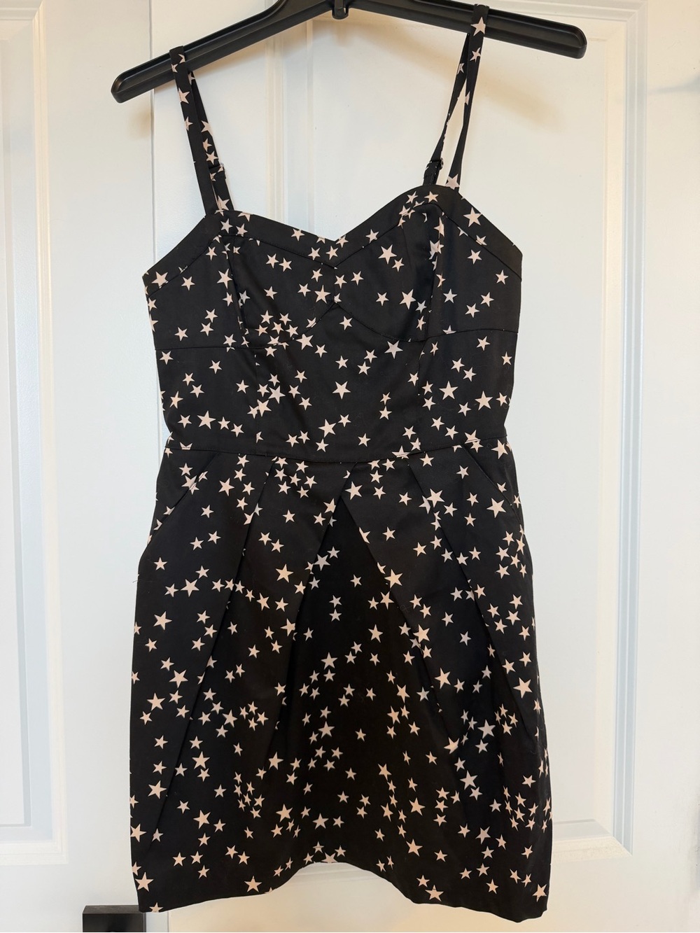 H&M Black Star Print Dress